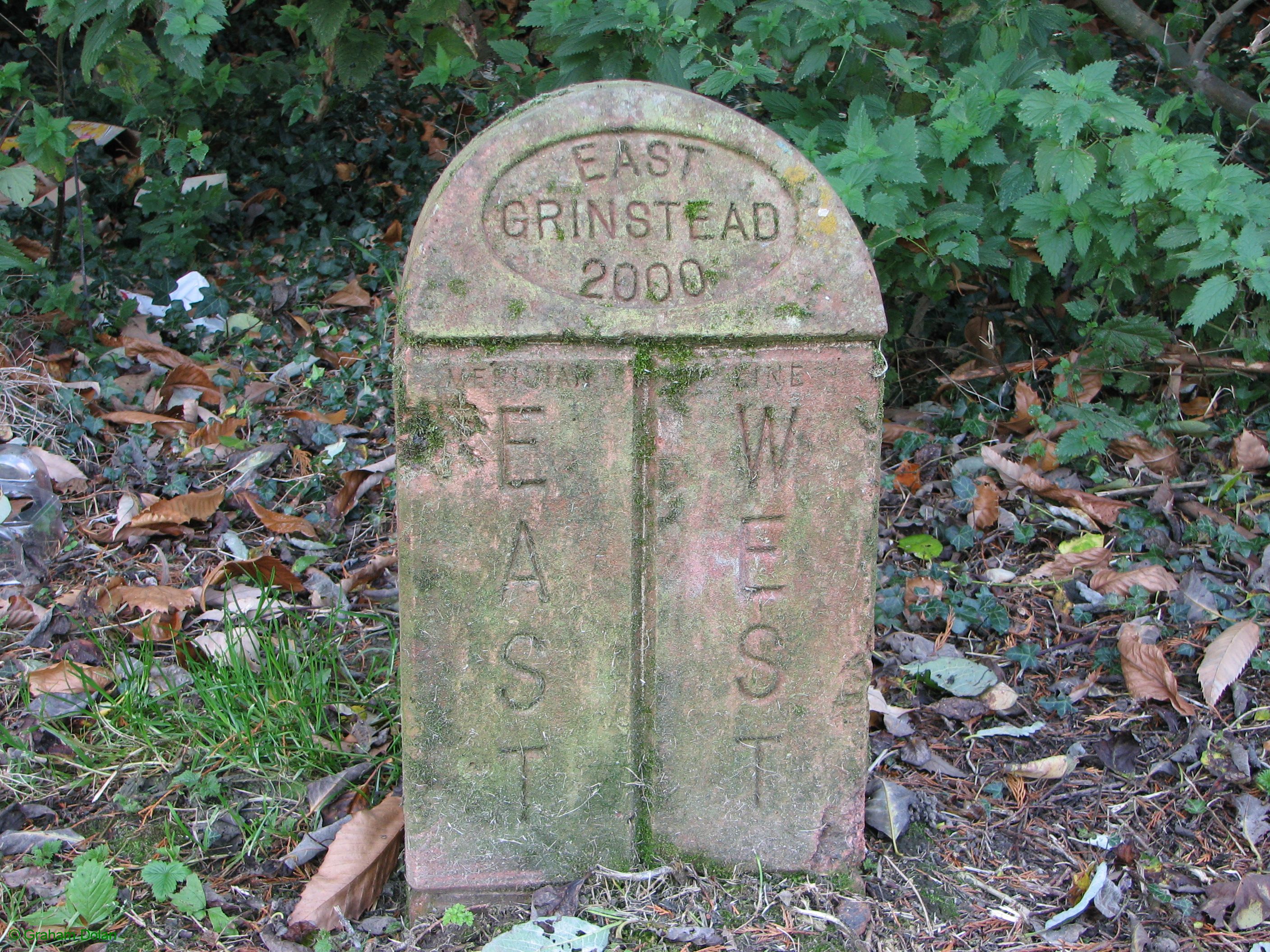 Greenwich Meridian Marker; England; West Sussex; East Grinstead